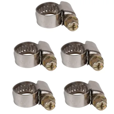 Einhell 5-pc. Hose Clamp Set, 8–12 mm