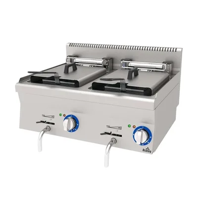 Atalay 600 Seri E AEF-860 Elektrikli Fritöz Çift Sepetli  2x9 lt - Setüstü Tam Modül