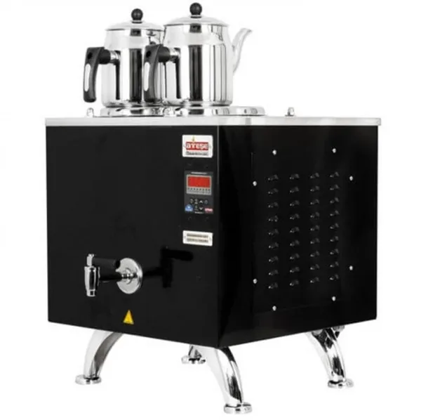 Ateşe Titanium Keyfchi Akıllı Dijital Elektrikli Statik 2 Demlikli Çay Kazanı (Demlikler Hariçtir)