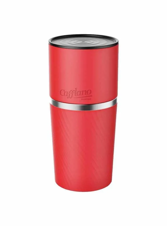 CAFFLANO KLASSIC ALL IN ONE MANUEL KAHVE MAKINESİ KIRMIZI