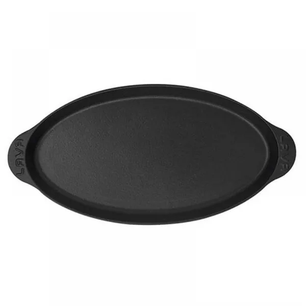 Döküm Balık Tavası Oval Metal Saplı