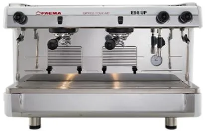 Faema E98 UP S/2 Tall Cup Yarı Otomatik Espresso Kahve Makinesi, 2 Gruplu, Beyaz