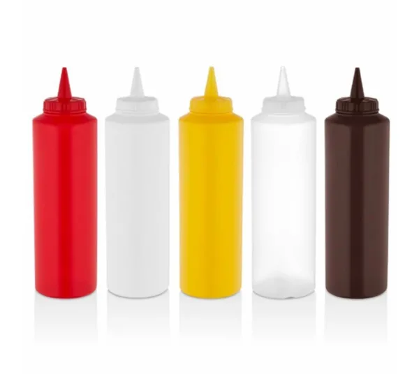 GastroPlast Fişek Sosluk 1000 ml ( Sarı, Kırmızı, Beyaz, Şeffaf, Kahverengi )
