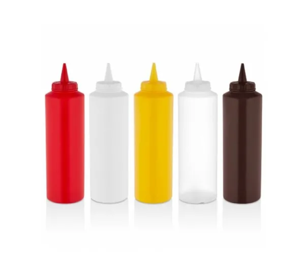 GastroPlast Fişek Sosluk 750 ml ( Sarı, Kırmızı, Beyaz, Şeffaf, Kahverengi )