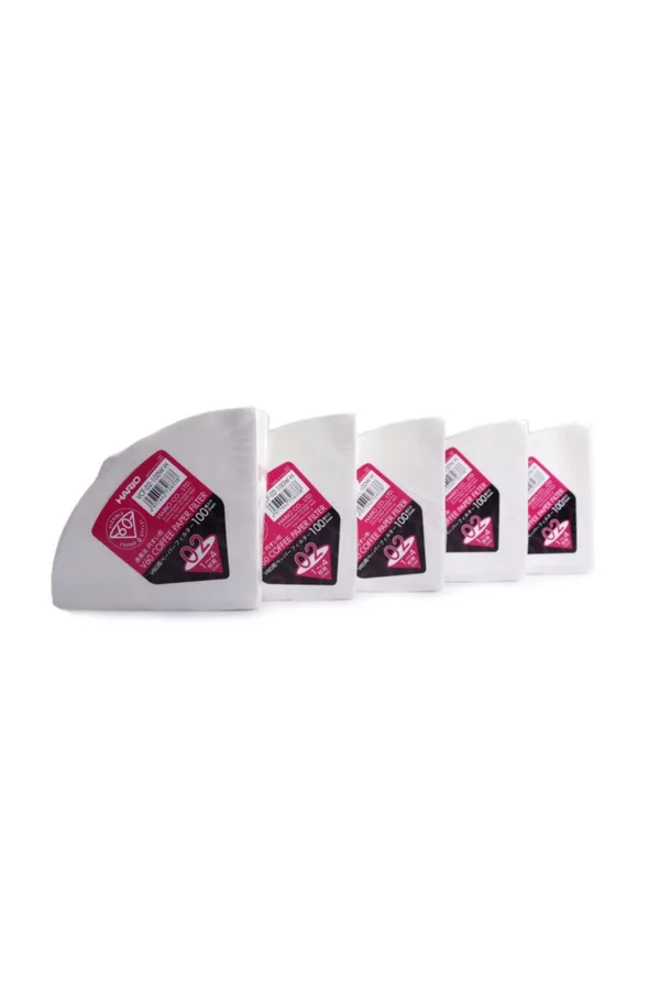 Hario 5 x V60 No2 Kahve Filtre Kağıdı 100'lü Paket (5*100 Adet) V60-02 HARIOFLTR5