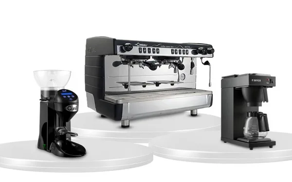 HORECAMARK CAFE SET DARKSOUL Kafe Ekipman Seti La Cimbali M23 UP DT2 TC Siyah Yüksek Şase Espresso Makinesi Cunill Otomatik Siyah Değirmen Coffedio Senox Siyah Filtre Kahve Makinesi