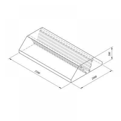 Horecamark Davlumbaz, Orta Tip, Filtreli, 250x200 cm