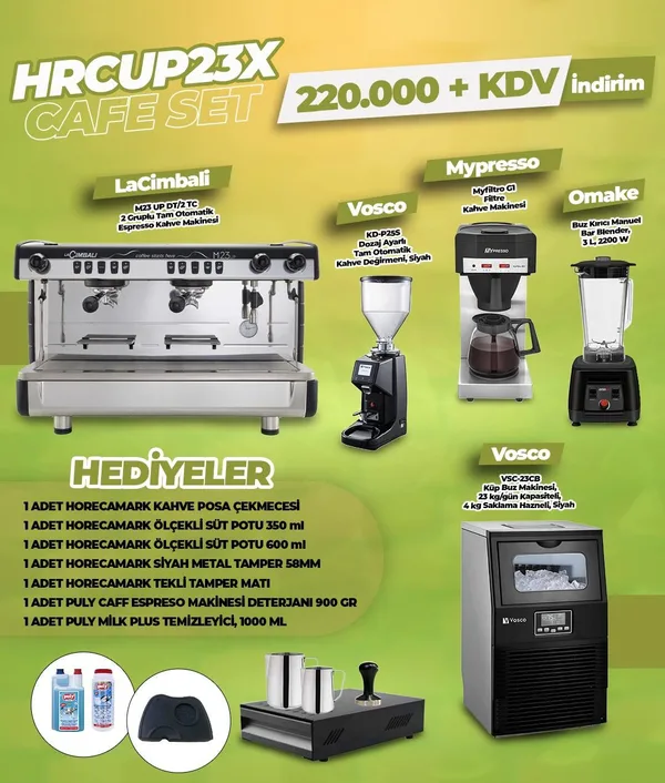 Horecamark HRCUP23X Cafe Set ( La Cimbali M23 )