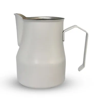 Horecamark Paslanmaz Çelik Ördek Ağızlı Süt Potu Beyaz Milk Pitcher 500 ml
