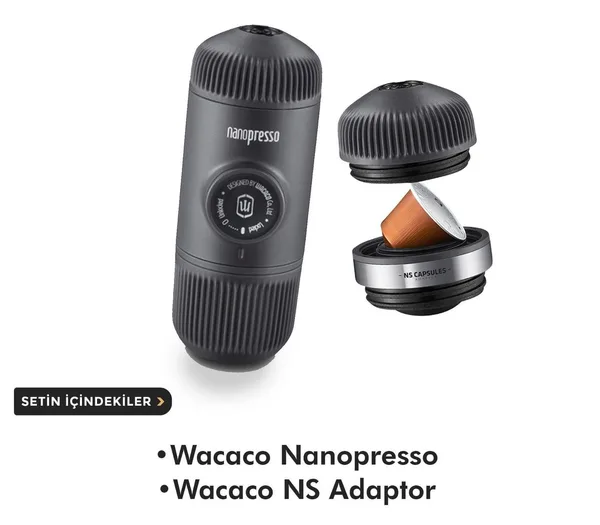 Horecamark Wacaco Nanopresso Avantajlı SET 4 Nanopresso ve NS Adaptör
