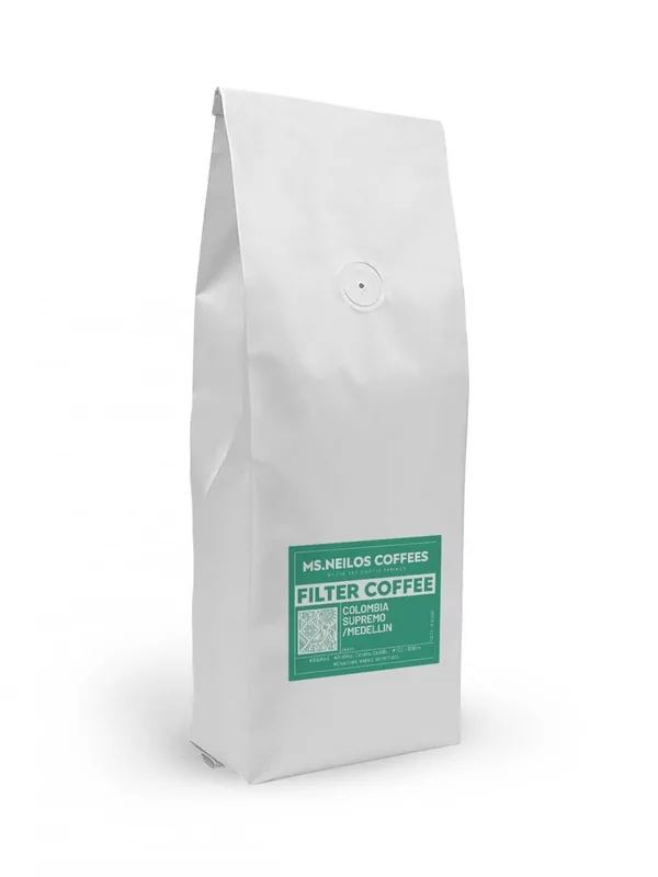 Ms. Neilos Coffees - Colombia Supremo Medellin Filtre Kahve 1000Gr
