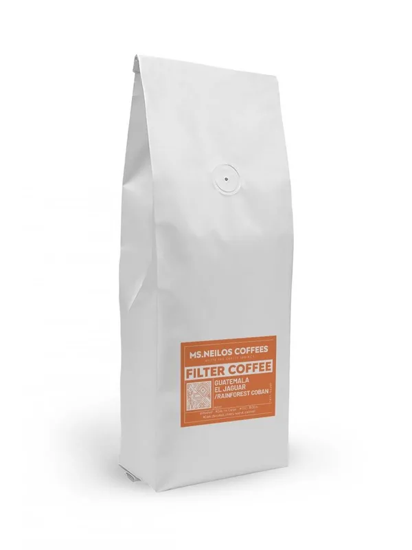 Ms. Neilos Coffees - Guatemala El Jaguar Rainforest Coban Filtre Kahve 1000Gr