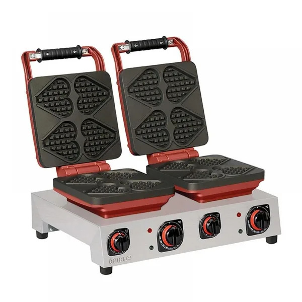 Omake WFL21.E22.0701.Z50 Elektrikli Kalp Model Çiftli Waffle Makinesi Zamanlayıcılı