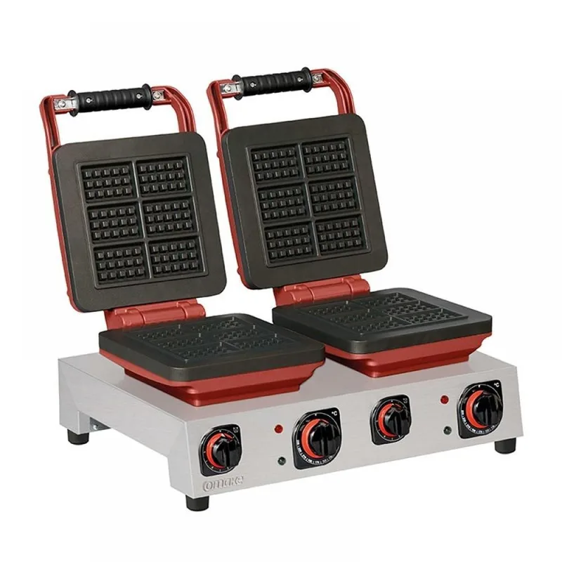 Omake WFL21.E22 Z5F 0301 Zamanlayıcılı Mini Belçika Çiftli Waffle Makinesi, Elektrikli