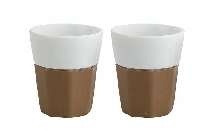 Porland Kahveli Espresso Bardak Seti 60 cc 2'li