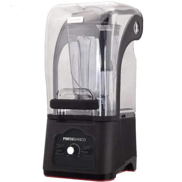 Portabianco 1280K Manuel Bar Blender, Gürültü Önleyici Kapaklı, 2.5 L, 1680 W, Siyah