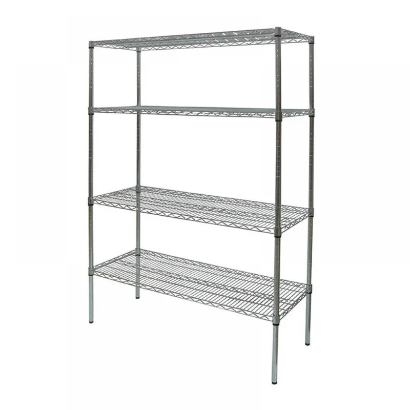Portashelf İstif Rafı Izgara Tabla, 152x46x183 cm, Paslanmaz, 4 Katlı
