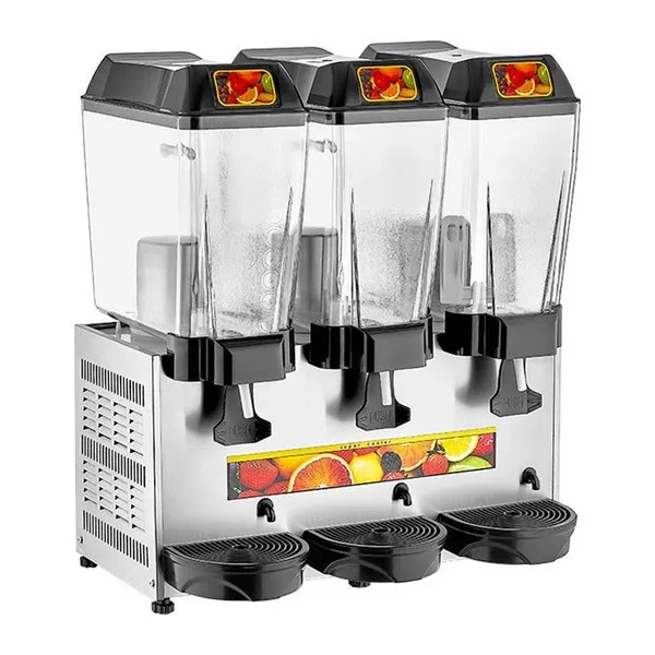 Remta ST16 Şerbet Soğutucu, 3 Hazneli, Şerbet+Şerbet+Şerbet, 20+20+20 L, Metalik Gri