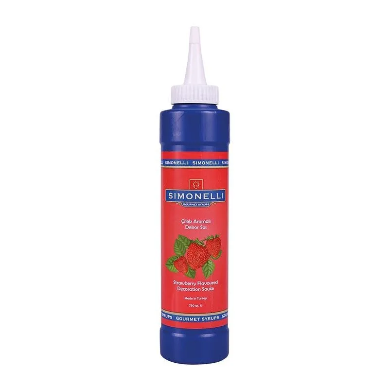 Simonelli Dekor Sosu Çilek Aromalı 750 gr