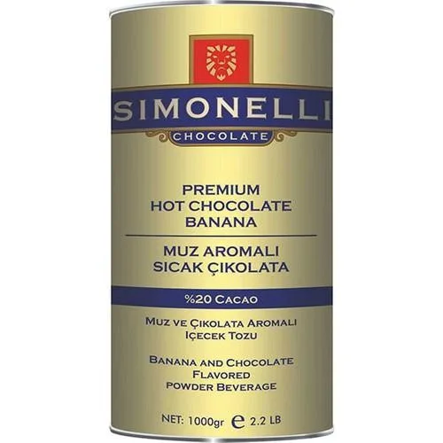 Simonelli Hot Chocolate Banana - Sıcak Çikolata Muz Aromalı 900 Gram