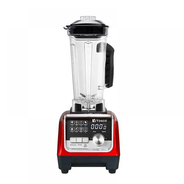Vosco VHS-206C Pro Dijital Buz Kırıcı Bar Blender, 2 L, 1600 W, Kırmızı