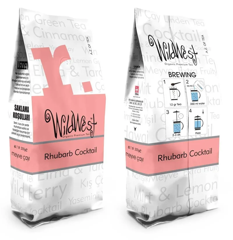 Wild West Rhubarb Coctail Ravent Bitki Çayı 200 Gram