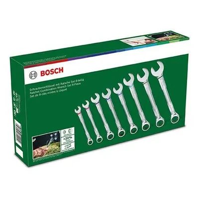 BOSCH 8 Parça Cırcırlı Kombine Anahtar Seti (1 600 A02 7PS)