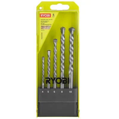 RYOBİ RAK05MD Beton Matkap Ucu Seti 5 Parça 4,5,6,8,10Mm (5132004522)