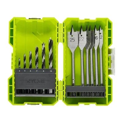 RYOBİ RAK12SWD 12 Parça Ahşap Delme Seti (5132003302)