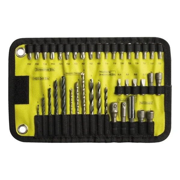 RYOBİ RAK40RM 40 Parça Vidalama Seti Bez Çantalı (5132002264)