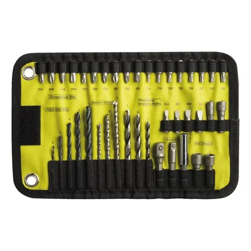 RYOBİ RAK40RM 40 Parça Vidalama Seti Bez Çantalı (5132002264)
