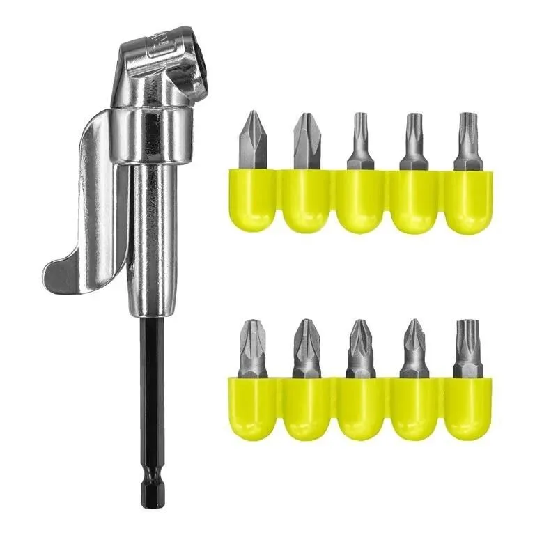 RYOBİ RAKRAD11 Köşe Vidalama Adaptörü + 10 Parça Aksesuarlı (5132004834)