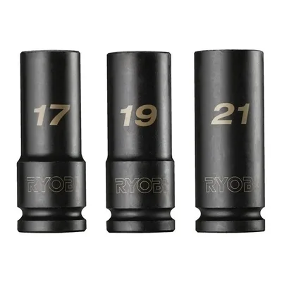 RYOBİ RHDIS3PC Derin Lokma Seti 3 Parça 1/2 (17-19-21) (5132006070)