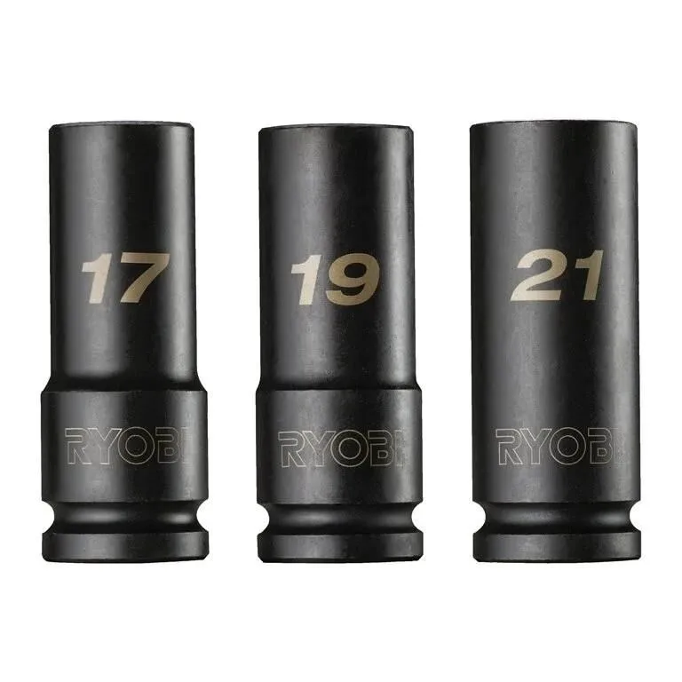 RYOBİ RHDIS3PC Derin Lokma Seti 3 Parça 1/2 (17-19-21) (5132006070)