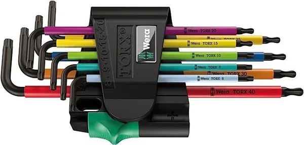Wera 969/9 Torx BO Renkli 1 L- Anahtar Seti