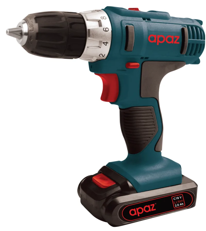 Apaz 18 Volt 2.0 Amper Akülü Matkap Vidalama