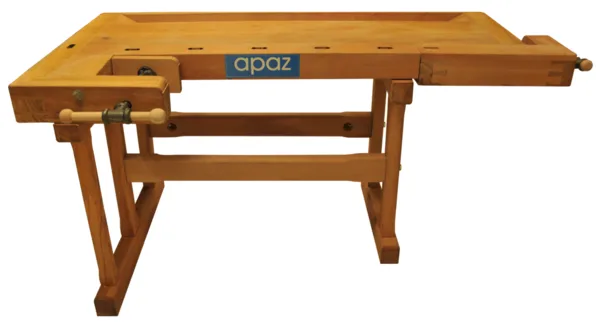 Apaz İki Mengeneli Ahşap Marangoz Tezgahı 60-193 cm