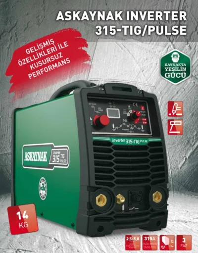 Askaynak Inverter 315 - TIG/PULSE Kaynak Makinesi