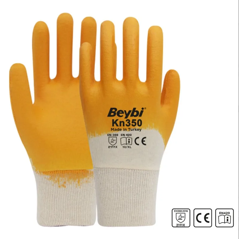 Beybi Kn350 Nitril Kaplı Pamuk Eldiven