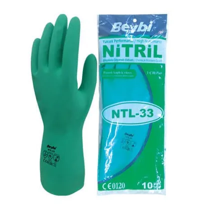 Beybi NTL-33 Kimyasal Koruyucu Nitril Eldiven