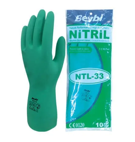 Beybi NTL-33 Kimyasal Koruyucu Nitril Eldiven