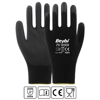 Beybi Pu Touch Poliüretan Kaplı Eldiven
