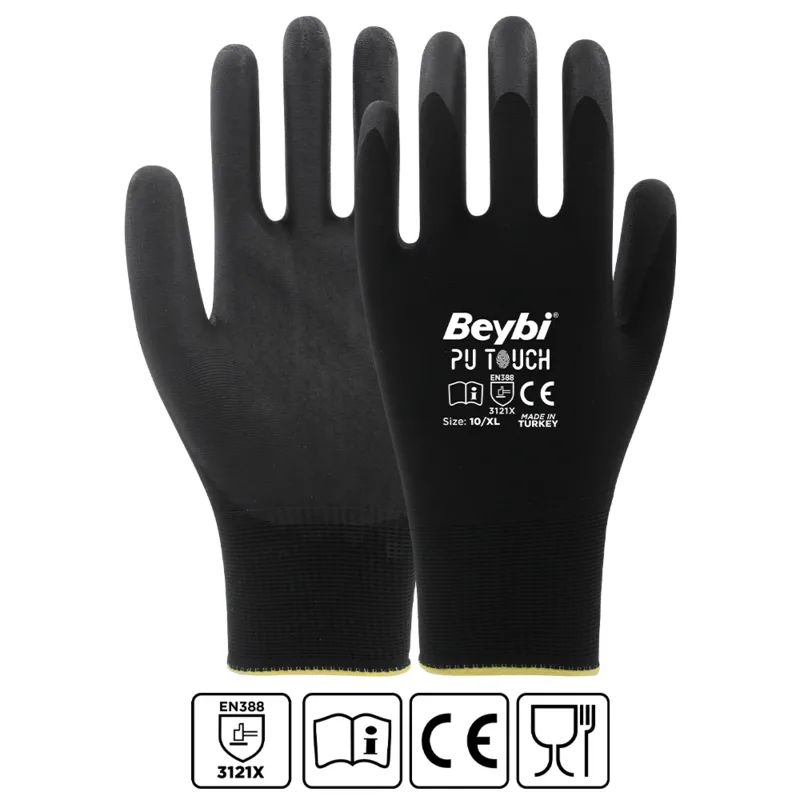 Beybi Pu Touch Poliüretan Kaplı Eldiven