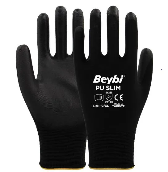 Beybi Pu Slim Poliüretan Kaplı Polyester Örme Eldiven