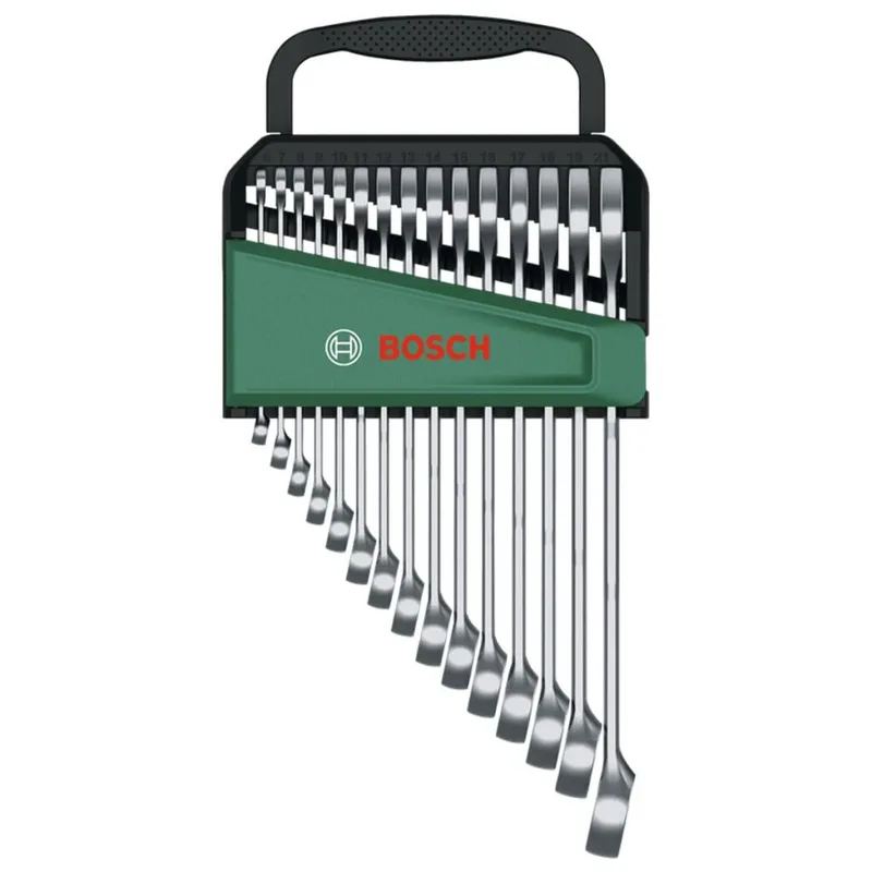 Bosch 1600A02Z9E Açık Uçlu Kombine Anahtar Seti 15 Parça
