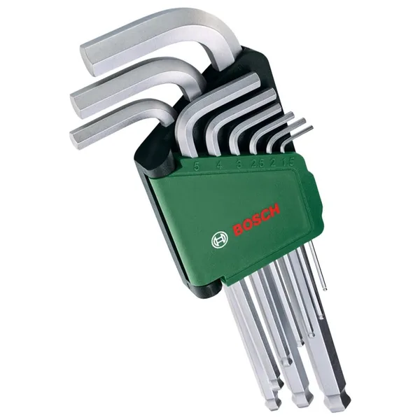 Bosch Allen Anahtar Seti 9 Parça Yeşil