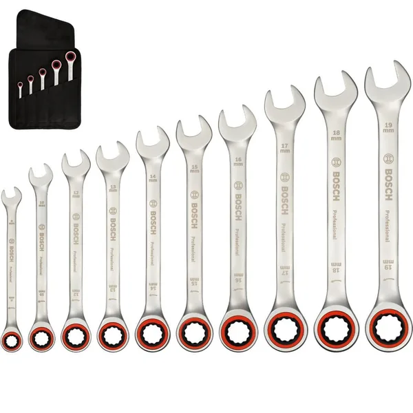 Bosch 1600A02AU0 10 Parça Cırcır Anahtar Seti