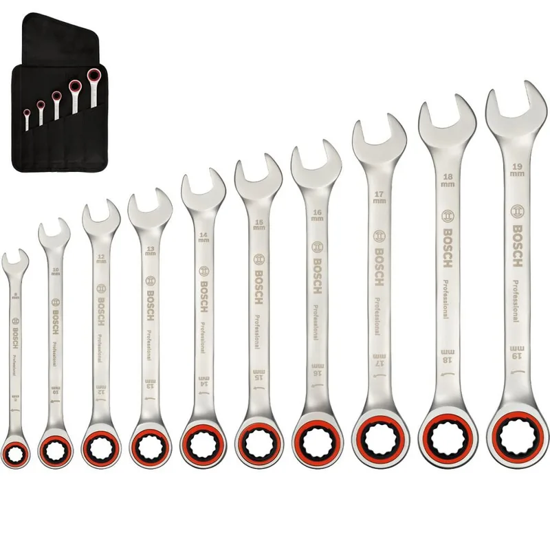 Bosch 1600A02AU0 10 Parça Cırcır Anahtar Seti