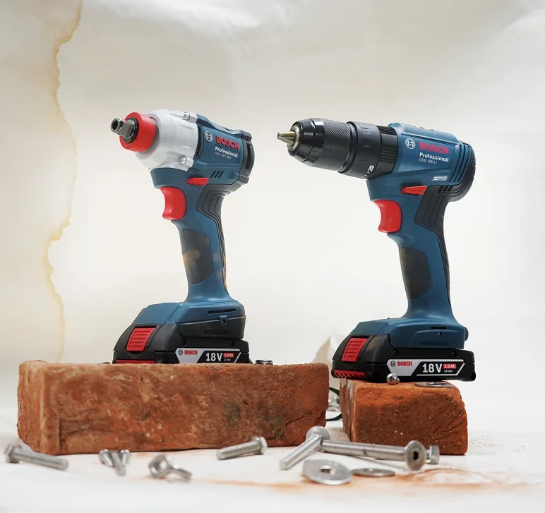 BOSCH GDX 18V-285 + GSB 185-LI(2x5,0AH) Çift Akülü Vidalama ve Somun Sıkma Seti