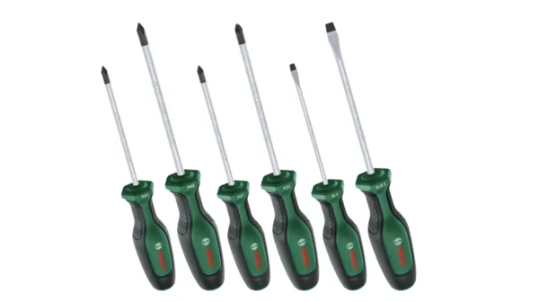 Bosch 6 parça Düz ve Yıldız Karışık Tornavida Seti 1600A02BX7
